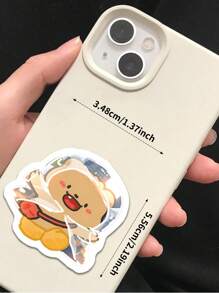 110PCS Yellow Bear Stickers, PVC Creative Stickers - Suitable For Laptops, Mobile Phones, Water Bottles And Other Patterns Optional - High Adhesive Personalized Decorative Stickers - Multicolor - View 6