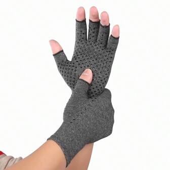 Kyncilor Compression Gloves, For Hand, Compression Gloves For Women & Men, Anti-Slip Glue Dot Gloves For Work Gym Accessories