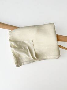 1 Peça - Lenço de Linho, Design Simples de Cor Sólida, Xale Leve Protetor Solar, Sensação Elegante Através da Fronteira Lenço Feminino, Lenço de Chiffon, Lenço Longo, Primavera/Verão para Vestido - Multicolorido - Visão 19