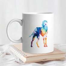 Dalmatian Dog Silhouette Colorful Ink Coffee Cup Humorous Tea Milk Juice Mug Novelty Dog Gifts For Colleagues Girl Boy Classmate Teacher Kids11oz Ceramic Coffee Mug - Valentine's Day, Birthday,Woman's Day Gift, Easter Day Gift Idea For Dad Mom Friends Girlfriend Boyfriend - 風格-5 - 查看 4