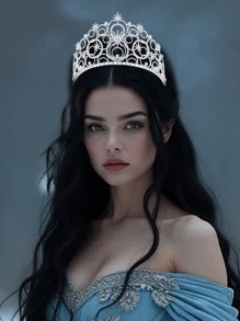 1pc Coroas de Cristal Para Mulheres, Tiara de Bolha de Cristal Noiva Rainha Real Tiara de Princesa Headpieces Para Mulheres Noiva Casamento Baile de Formatura Festa de Aniversário Coroas