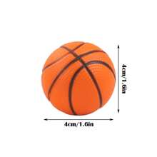 3Pcs/10Pcs 4cm Cat Toys Balls - Basketball, Soccer Ball, Mini Basketball, Bouncy Balls, Assorted Colors