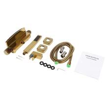 YUNRUX Bathtub Faucet Gold Waterfall Faucet Bath Faucet Set With Hand Shower Shower Faucet - Gold - View 9