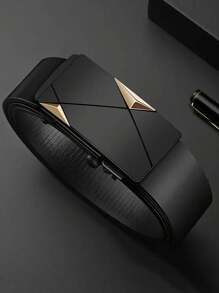 3条/1条男士正装风格腰带，自动扣腰带，用途广泛，适合丈夫、男士和家庭成员的日常生活和正式场合。 - 彩色 - 查看 13