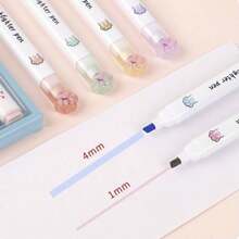 6pcs, Cat's Paw Highlighter, Student Cute Marking Pen, Marking Pen Color Marker, Classroom Small Gift, Handbook Watercolor Pen, Suitable For Daily Study And Work Writing Marker