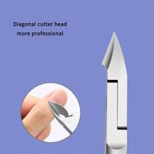 1pc Stainless Steel Cuticle Trimmer, Precise & Sharp Cuticle Cutter, Professional Nail Grooming Tool For Hangnail Removal, Ideal Gift