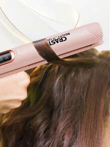 CRASTS 专业直发器、平板直发器、卷发器、快速加热、液晶显示屏、快速温度调节、钛硬板、家庭和沙龙使用、护发礼品 - 英規插(220-240V) - 查看 10