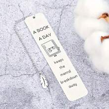 Marcador de Aço Inoxidável - O Presente Perfeito para Leitores e Amantes de Livros, Adequado para Dia dos Namorados, Aniversário, Formatura | Meias de Natal Divertidas para Amigos, Material Escolar, Volta às Aulas