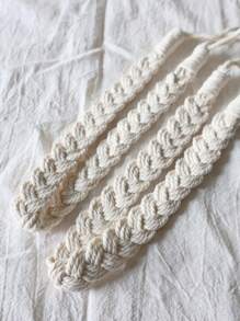 2pcs Vintage Style Braid Woven Curtain Ties -Curtain Tiebacks Ropes, Decorative Handmade Tie Backs Curtain Holdbacks Holders Cord For Window Sheer Drapes Indoor Outdoor