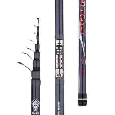 BIGBIGWORLD Polaris 3,8/4,5/5,2/6M Hochsee Angelrute, langfristige Investition und langfristige Investition in hochkohlenstoffhaltige Reise-Ultraleicht-Spinn-/Schwimm-Angelrute 10-40G Teleskop-Angelrute Bolo