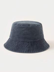 1 pieza Sombrero de cubo de unicolor y transpirable con perforaciones, adecuado para primavera, verano y otoño, sombrero de sol para hombre para uso diario al aire libre. Sombrero de verano adecuado para actividades al aire libre en verano como senderismo y pesca