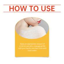 OceAura Orange Body Scrub Fresh Orange VC Exfoliating Cleansing Nourishing Moisturizing Body Skin Scrub - 1 - View 6