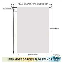 1pc Charming White Maltese And Butterfly Floral Double Sided Garden Flag - Suitable For All Seasons, Ideal For Patio, Lawn, Farmhouse Decor, 12x18 Inches, Without Flagpole,Garden Flags In Spring And Summer Seasons. ﻿