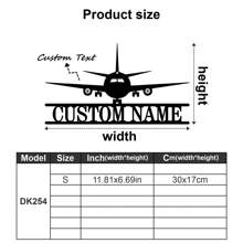 One Custom-Designed Metal Wall Hanging Featuring Airplanes, Helicopters, Fighter Jets, Pilots, And Aviation Themes - Customizable With Name, Date, And Text - Airplane Silhouettes And Cityscapes, Badges And Military Aircraft Gifts, Perfect For Birthdays And Graduations. - Multicolor - View 34