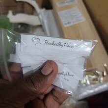 Custom 50/100/200pcs Plastic Polyester Personalized Clothing Sewing Labels, Washable, Unisex Collar Name Tags, Multi-Color Design, Dresses, T-Shirts, Scarves, Bed Sheets, Hats, Socks - White - View 9
