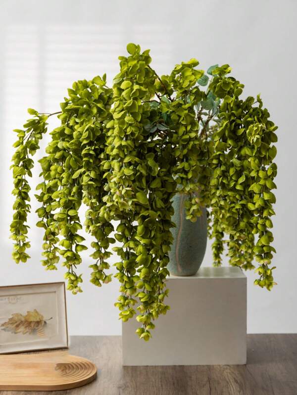 1pc Silk White Wisteria Artificial Flowers, 44.5' Fake Wisteria Floral Hanging Plant Wreath For Home Wedding Party Decoration, Floor Vase, Balcony, Wedding Arrangement Decoration, Window Hanging Indoor Living Room, Wall Decoration, Floral Background Outdoor Wedding Arch, Bridal Bouquet Decoration Home Decor Back To School Room Decor School Supplies