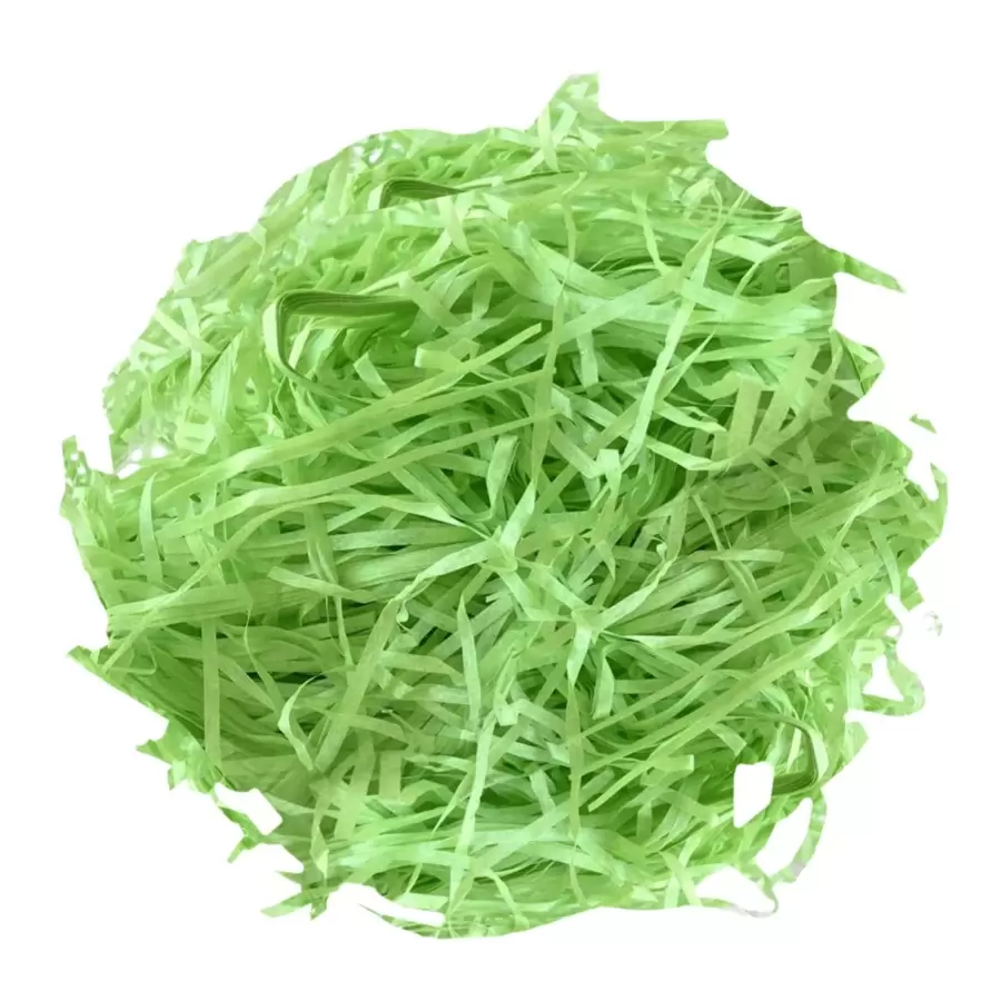 Caja de regalo de 100g rellena con papel rafia natural triturado a rayas, material para forrar y decorar cajas de caramelos - Multicolor - Ver 1