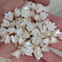 10/20/30 件 ABS 铃兰花吊坠、圣母玛利亚的眼泪、五月铃 - 非常适合制作珠宝、DIY 时尚项链、手链、手机链和珠饰工艺品用品 - ，适合创意项目的闪亮珠子！ - 吊墜 - 查看 6