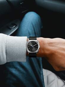 TOMI Relógio de quartzo masculino TOMI com óculos de sol, design de mostrador minimalista moderno e descolado, calendário, pulseira de liga de zinco, caixa de presente para homens, adequado para a vida diária, negócios, dia dos pais, dia dos namorados