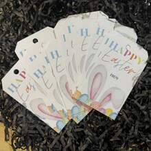 20 件彩虹复活节礼物标签、复活节篮子标签、零食袋标签、礼品标签 - 彩色 - 查看 3