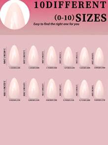 120pcs/Box Almond Shape Nude Nail Set Simple Premium Glossy Design Press On Nails DIY Nail Kit For Daily Wear And Special Occasions For Women And Girls