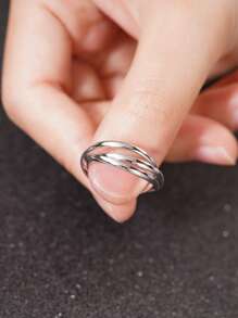 3 件/套经典 925 纯银戒指女士结婚珠宝精美珠宝情人节礼物