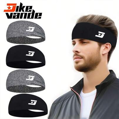 Sports Headband, Sweat Absorbent Sports Headband For Men And Women, Elastic Yoga Running Cycling Hair Band