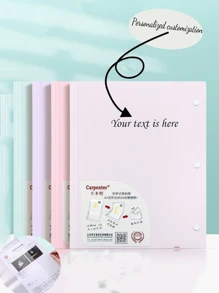 Customizable Horizontal A4 Folder, Student Test Paper Folder With Transparent Multi-Layer Storage, A5 Office Document Folder, Large Capacity - Multicolor - View 1