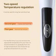 1pc Plug-In Extremely Thin 9mm Mini Wave Curl Wool Curling Iron, Bangs Fine Curling Hair Tool, Small Curls, Adjustable Heat Settings - UK Plug(220-240V) - View 7