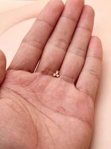 1 Piece Of Fashionable Golden Butterfly Nose Rings Suitable For Ladies To Wear On Festivals - Gold - View 3