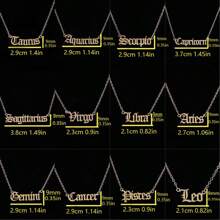 18K Gold Plated Customizable Zodiac Sign Necklace, Unique Design - Gold - View 5