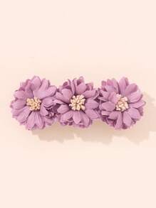 1 pieza Clip para el cabello de estilo bohemio con flor artificial, accesorio natural adecuado para viajar, usar en vacaciones, accesorios para el cabello, pasadores para el cabello, pinzas para el cabello