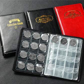 Ny 120 fickor 10 sidor pengabok myntförvaringsalbum för mynthållare samlingsböcker kunglig myntsamlingsbok tillbaka till skolan, tillbaka till skolan, skolmaterial, sparplan, sparplan varannan vecka, sparplan på 10 000, sparstrategi