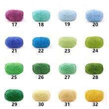 DUWEN 1.5mm Matte Chenille Yarn Doll Thread Handmade Crochet Knitted Material Thin Ice Stripe Thread
