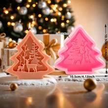 Christmas Tree, Santa Claus, Reindeer Silicone Mold, Minimalist And Practical Multi-Purpose