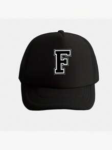 1pc Kid's 26-Letter Baseball Hat, Fashionable And Versatile Mesh Breathable Sun Hat, Suitable For Daily Outings In Spring And Summer, Suitable For Use As A Gift