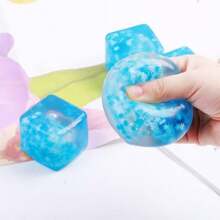 1/3Pcs Random Color Cube Stress Balls Sensory Ice Toy Balls For Anxiety Relief - Funny Fidget Stress Balls Stress Calming Toys