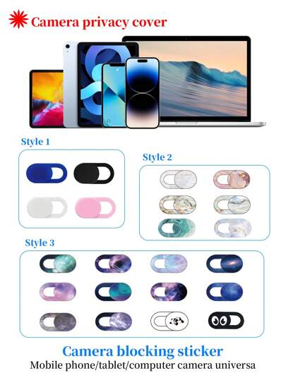 1pc/2Pcs/3Pcs/5Pcs/10Pcs Camera Lens Privacy Cover, Slide Shutter Sticker For Phone/Tablet/Computer Camera, Camera Lens Privacy Protection Gift For Birthday, Family, Friends Lens Protector, Phone Accessories Waterproof Shockproof Anti-Fall Anti-Fall Scratch Resistant Anti-Fingerprint Full Cover