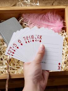 Individuelle Gästebuch-Spielkarten, Alternative Hochzeitsgästebuch, Verlobungsparty-Karte, personalisiertes Hochzeitsgeschenk, multifunktional, wiederverwendbar, ornamental, exquisit, stilsicher, niedlich, bunt, personalisiert, individualisiert, einzigartig, ideale Geschenke für sie, ideale Geschenke für ihn, für Jahrestage, für Geburtstage