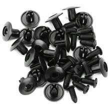 [50/100 pièces Rivets de fixation] 50/100 pièces Rivets de fixation en plastique, agrafes automobiles pour l'intérieur/l'extérieur/le coffre, vis à installation rapide pour le pare-chocs et les ailes, écrous industriels, couvrant le filetage complet