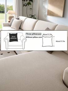 1 szt. Elastyczny wodoodporny pokrowiec na sofę żakardową, pokrowce na sofę modułową, odporne na zużycie, rozciągliwe pokrowce na sofę, zmywalne, miękkie pokrowce na poduszki na sofę, antypoślizgowe pokrowce na meble, pokrowce na sofę dla zwierząt