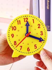 1pc Clock Model Teaching Educational Time Learning Tool, 3 Hands Linked 24-Hour Teaching Clock Model - View 3
