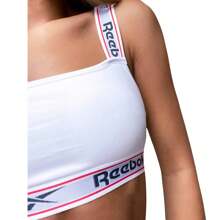 Reebok حمالة صدر رياضية كريستال للنساء/السيدات (أبيض) - 95% قطن/5% إيلاستين - أبيض - مشاهدة 3