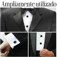 PUNING 5 Piece Set Elegant Gift Box For Men Watch Pen Glasses Cufflinks Keychain For Dad Boyfriend Special Events Ideal Detail For Any Occasion Business Gifts Birthdays Anniversaries Celebrations - 黑色 - 查看 8