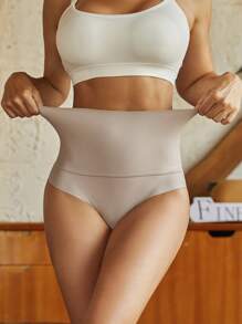4Pcs Tummy Control Underwear For Women High Waisted Nylon Brief No Show Womens Bikini Seamless Panties, S-XXXL - 彩色 - 查看 5