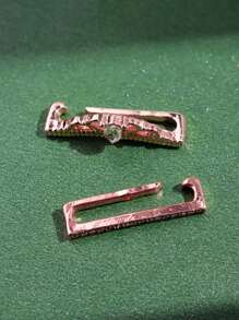 2pcs Minimalist Luxurious Versatile Unique Elegant Intricate Silver & Rose Gold Tone Crown Decor With Rhinestone Jewelry Set, Accessory