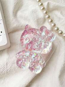Sanrio 1 Pieza Soporte de escritorio para móvil con personajes de anime Kawaii como Hello Kitty, My Melody, Kuromi y Cinnamoroll (algunas partes pueden ser aleatorias) compatible con iPhone, teléfonos Android, regalo para cumpleaños, familia y amigos con agarre y soporte para teléfono