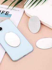 3pcs/Set DIY Mirror Stickers, Mini Oval Shaped Mirror, Acrylic Self-Adhesive Phone Back Makeup Mirror, Acrylic Material Phone Mirror Sticker,Makeup,Cheap,Room Decor,Vanity,Travel,Bedroom,Makeup Accessories,Mirror,Vanity Mirror