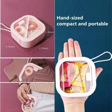 1 件发带收纳盒，适合旅行的女婴发饰收纳盒，最佳发带收纳盒，用于存放发夹、棉签、牙线棒等迷你物品的旅行收纳盒 - 彩色 - 查看 3