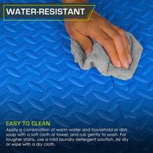 Tapete de ejercicio, azulejos de espuma EVA entrelazados, protección y amortiguación para equipos de gimnasio, área de ejercicio y juego - Azul - 1/2 pulgada - 144 pies cuadrados - 36 baldosas - Ver 11